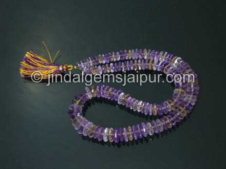 Ametrine Faceted German Cut Beads